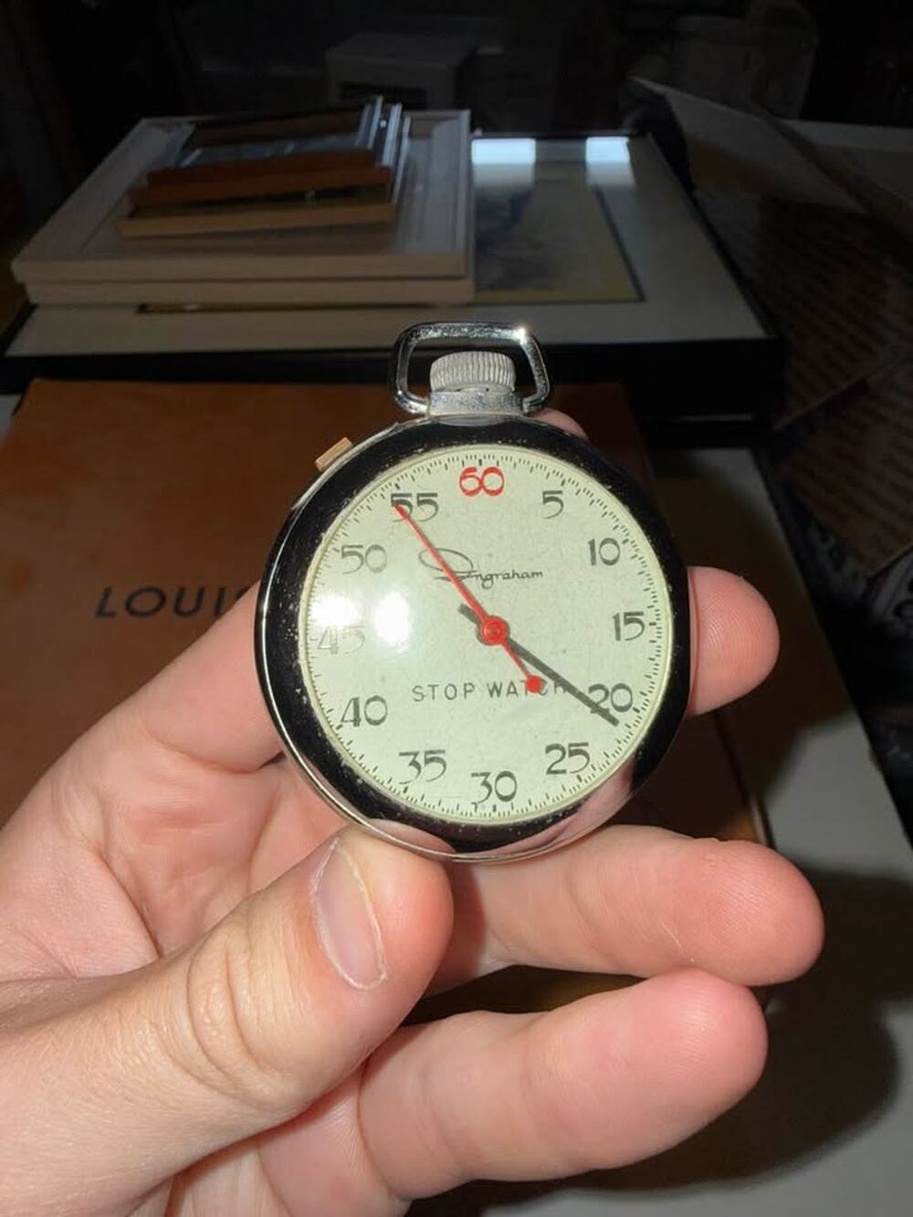 Vintage Ingraham Stop Watch working